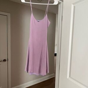 Windsor Purple Midi Dress with Spaghetti Straps